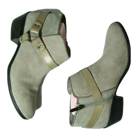 Sam Edelman Size 8.5 Taupe Harness Ankle Booties - Picture 6 of 12
